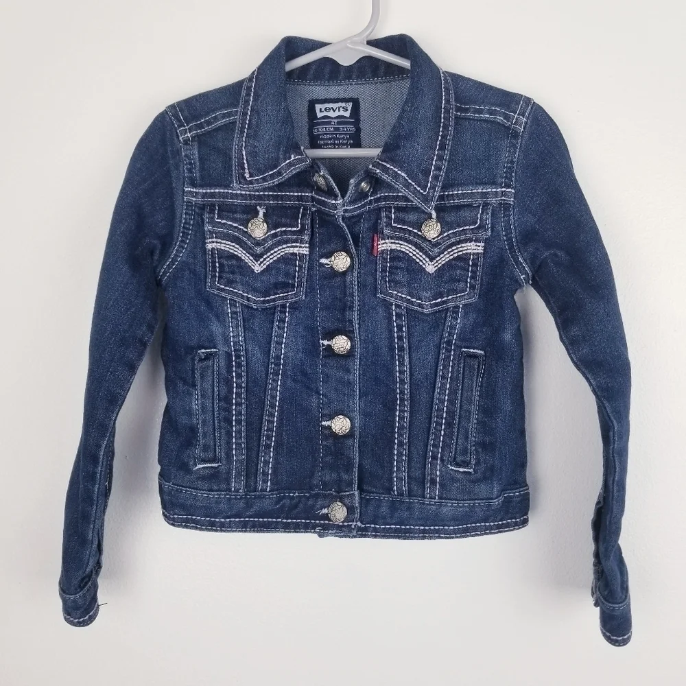 Levi's Girl's Embroidered Jean Jacket 4T
